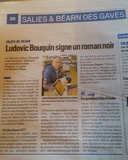 Dora Suarez presse la république des pyrénées