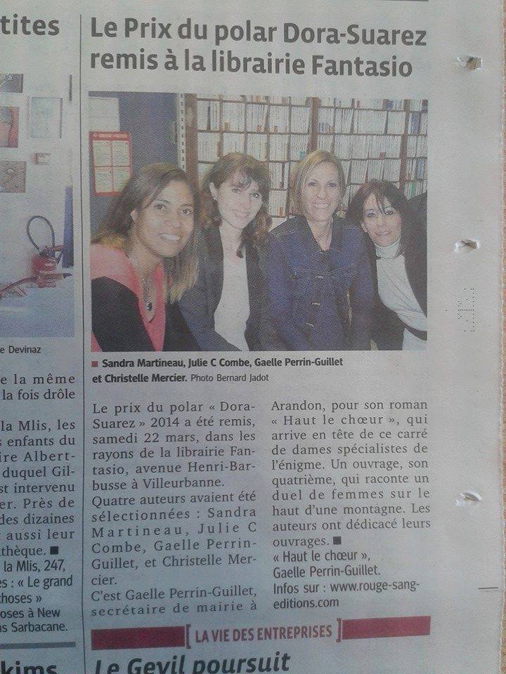 Dora Suarez presse Progrès