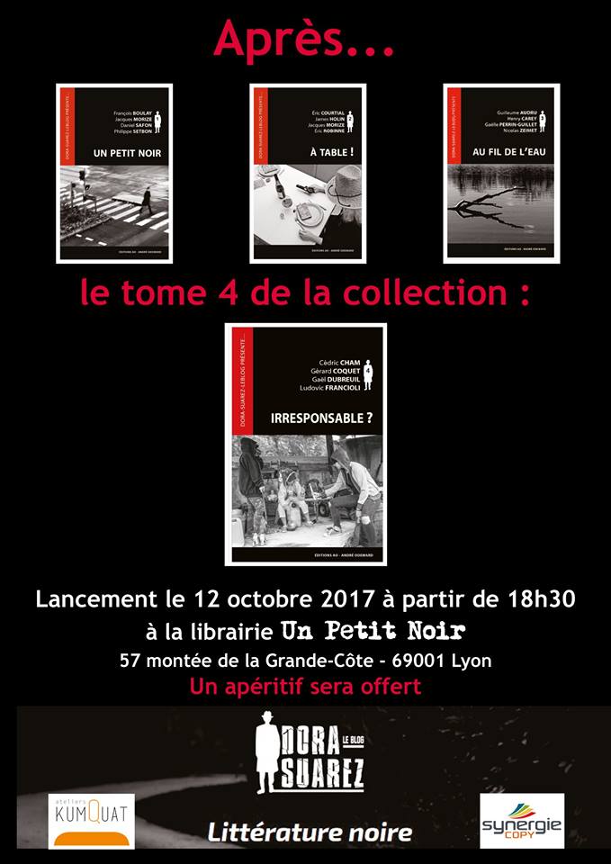 Affiche évènement sortie Irresponsable Dora-Suarez